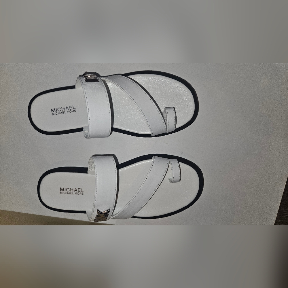 Michael Kors White Sandals - Picture 2 of 7